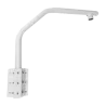 Soporte de cisne - Para domos motorizadas - Apto para uso en exterior - Color blanco - Pasador de cables