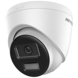 Cámara Turret IP Hikvision gama Value - Resolución 8 MP (3840x2160) - Lente 2.8 mm - Luz híbrida 30 m | Sirena y flas...