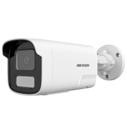 Hikvision cámara Bullet IP gama Value - Resolución 4 Megapíxel (2560x1440) - Lente 4 mm - Luz híbrida 50 m | Sirena y...