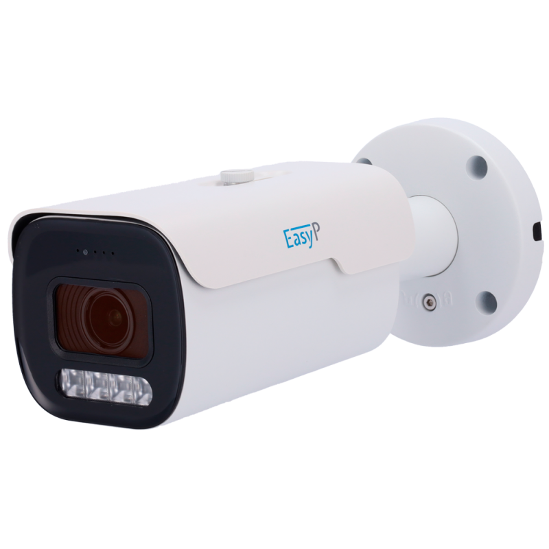 Cámara Bullet IP AI EASY-P - 4MP | Lente Motorizada 2.7~13.5 mm - IR 40 m | Mic - Compatibilidad total con Uniview y ...