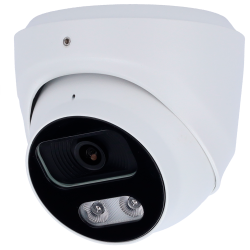 Cámara Turret IP AI EASY-P - 4MP | Lente 2.8 mm - IR 25 m | Mic - Compatibilidad total con Uniview y Hikvision - Sopo...