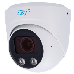 Cámara Turret IP AI EASY-P - 4MP | Lente Motorizada 2.7~13.5 mm - IR 25 m | Mic - Compatibilidad total con Uniview y ...