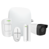 Kit de alarma profesional - Certificado Grado 2 - Comunicación Ethernet y GPRS - Inalámbrico 868 MHz Jeweller - Cámar...