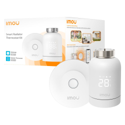 Imou Termostato de radiador inteligente - Gestiona desde la App - Zigbee 3.0 - HUB Gateway incluido - Bajo consumo - ...