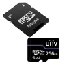 Tarjeta de memoria con adaptador Uniview - microSD | Capacidad 256 GB - Clase 10 | Velocidad escritura 71 MB/s - Hast...