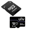 Tarjeta de memoria con adaptador Uniview - microSD | Capacidad 64 GB - Clase 10 | Velocidad escritura 71 MB/s - Hasta...