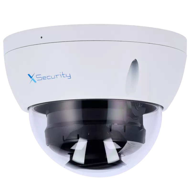 X-Security Cámara IP Dome - 4 Megapíxel (2688x1520) - Lente fija 2.8mm - WDR 120dB | Dual Light(IR 30m y Luz Blanca...