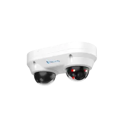X-Security Cámara IP Domo dual - 2x 4 Megapíxel (2560x1440) - 2x Lente fija 2.8mm - WDR 120dB | Dual Light(IR 30m y ...
