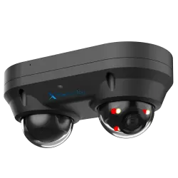 X-Security Cámara IP Domo dual - 2x 4 Megapíxel (2560x1440) - 2x Lente fija 2.8mm - WDR 120dB | Dual Light(IR 30m y ...