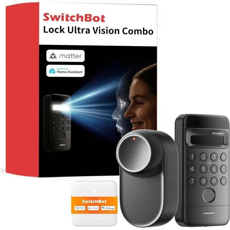 Lock Wifi SwitchBot Lock Ultra Vision Combo - AlarmSystems.Shop