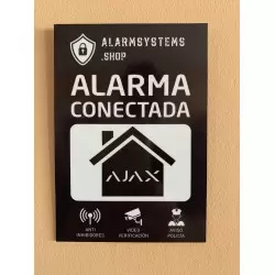 AlarmSystems A6 connected alarm adhesive sign