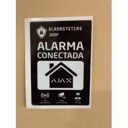 Cartel adhesivo alarma conectada AlarmSystems A6