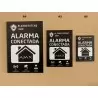 Cartel pvc alarma conectada AlarmSystems A4