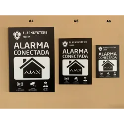 Cartel aluminio alarma conectada AlarmSystems A5