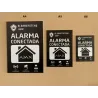 Cartel aluminio alarma conectada AlarmSystems A5
