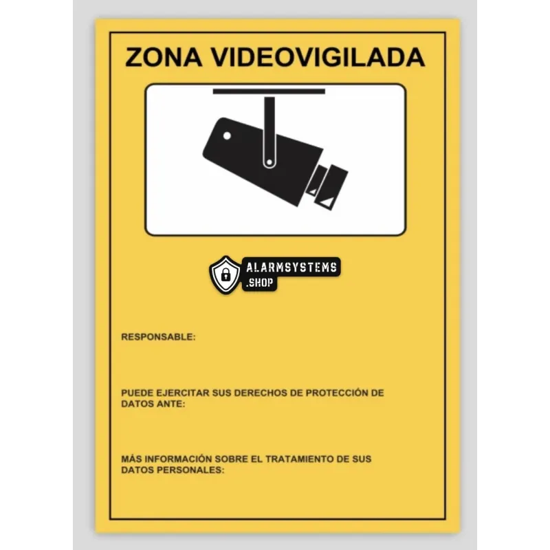 GDPR video surveillance zone sign Personalized GDPR video surveillance zone sign Personalized