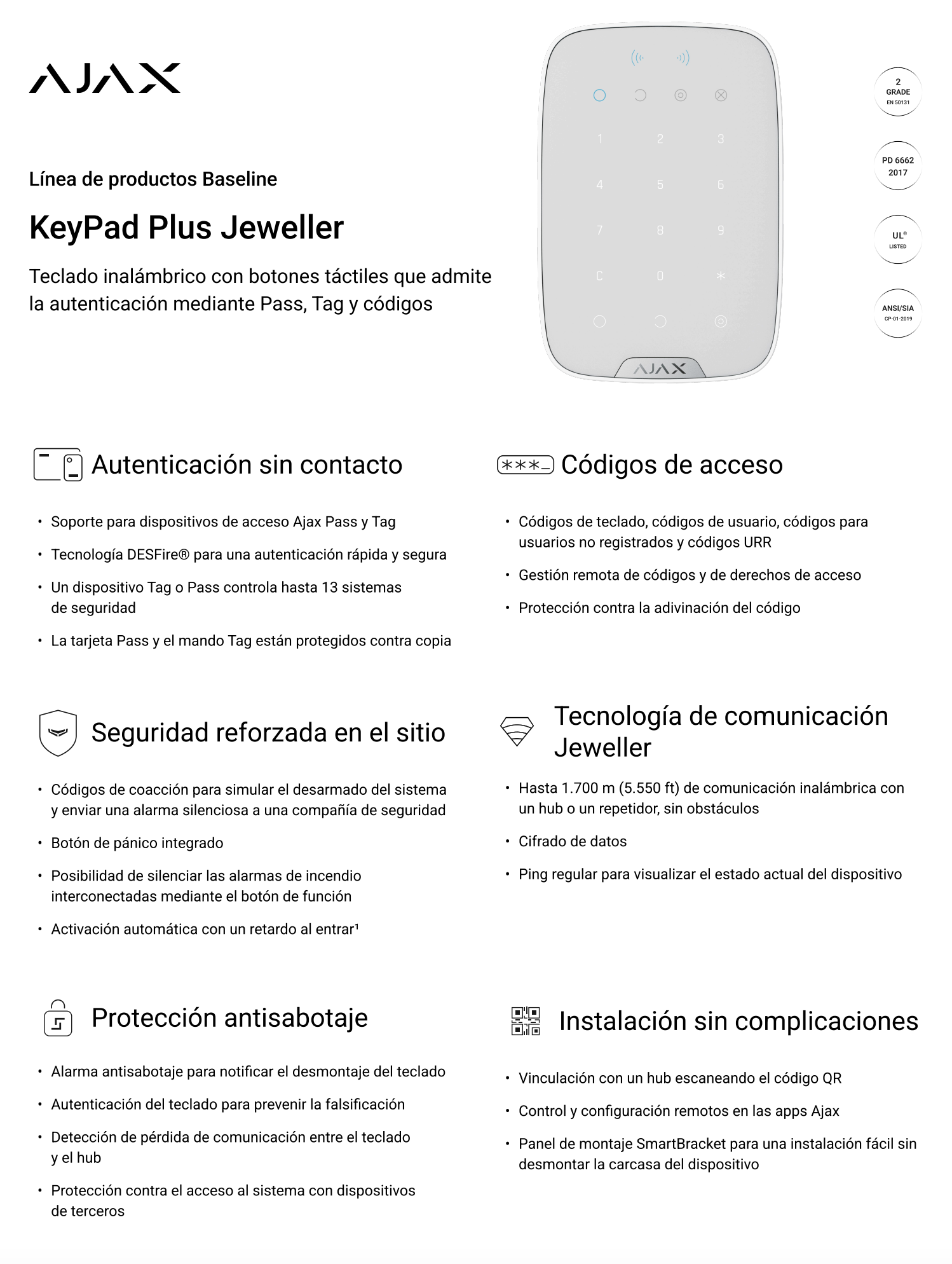 ajax keypad plus